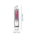 thumbnail image 4 of Unique Bargains 1 Pc Portable Nail Clipper Toenail Clippers Gradient Pink, 4 of 7