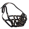 thumbnail image 3 of Secure Leather Mesh Basket Dog Muzzle - Boxer, English Bulldog (Circumference 14", Snout Length 3"), 3 of 3