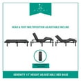 Serenity Deep Sleep Enabling 15" Height Adjustable Bed Frame Twin XL