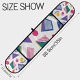 thumbnail image 3 of Yayeee Double Oven Mitt Kitchen Heat Resistant Baking 35" x7" Quilted Glove, Green Retro Shapes, 3 of 6
