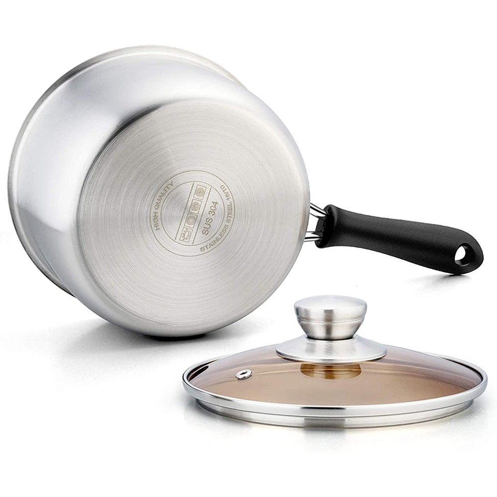 Vesteel 2-Quart Stainless Steel Saucepan with Glass Lid photo 7