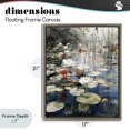 thumbnail image 4 of Stupell Industries Cottage Lily Wonder Pond Brown Floating Frame Canvas Art, 17 x 21, by Franklyn Gregory, 4 of 8