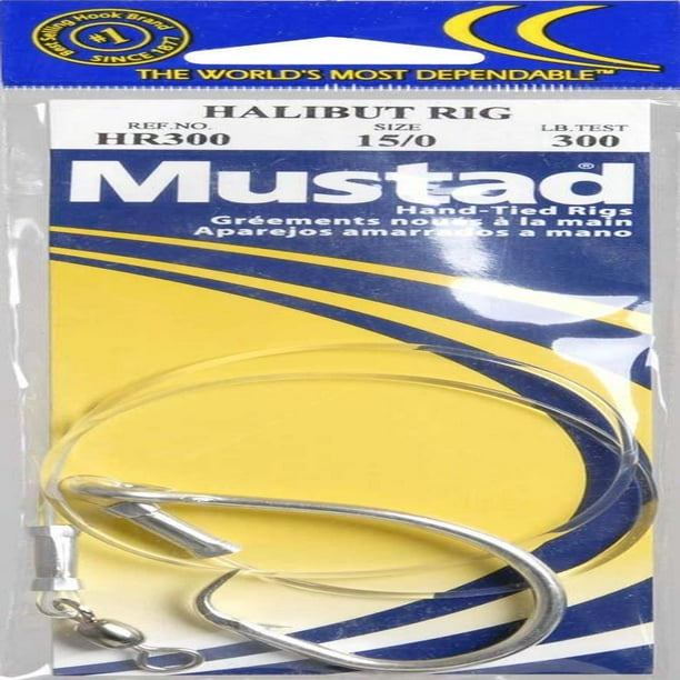 Mustad 300 Lb. Halibut Rig, Size 15/0, 2 Count