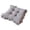 3-Gray【1 x cushion flounces square】, variant on Office Chair Cushion, Velvet Ottoman Floor Mat for Indoor Outdoor, Soft Color Seat Pad with Straps, Comfortable Square Cushion for Dining Chairs and Office Seating by UKHBMC