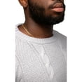 thumbnail image 5 of X RAY JEANS Mens Cable Knit Crewneck Pullover Sweater, Lilac Hint, 3XL, 5 of 6