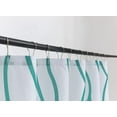 thumbnail image 5 of Extra Long Textured Fabric Shower Curtain 72 Inches Width by 84 Inches Length, Turquoise Dancing Printed Bathroom Curtains Machine Washable, 5 of 5