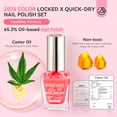 thumbnail image 5 of SAVILAND 6pcs Ombre Nail Polish Sets: Charm Pink Blue Gold Purple Ombre Summer Fingernail Polish Colors Air Quick Dry Nail Polish Plant-base Castor Oil Natural Nail Polish Kit, 5 of 8