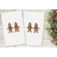 thumbnail image 2 of Linum Home Textiles Christmas Gingerbread Embroidered Luxury 100% Turkish Cotton Hand Towels (Set of 2), 2 of 5