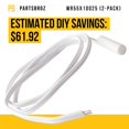 thumbnail image 4 of PartsBroz WR55X10025 Temperature Sensor (2-Pack) - Compatible with General Electric Hotpoint Kenmore Refrigerator Freezer Range - Replaces AP3185407 914093 PS304103 WR50X10027 WR50X10034 WR55X10087, 4 of 7