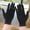 A, variant on Elegant Long Cotton Gloves for Women - Breathable Black and White Dance Gloves for Ceremonial and Outdoor Events (2 Pcs)