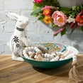 thumbnail image 3 of 72" & 24" Tassel & Wood Bead Garland - Set of 2, White, 3 of 9