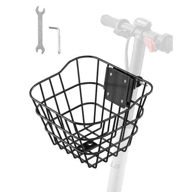 VEVOR Front Bike Basket Electric Scooter Basket with Fixed Bracket Kids/Adult