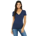 thumbnail image 1 of Bella + Canvas Ladies' Jersey Short-Sleeve Deep V-Neck T-Shirt -, 1 of 3