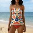 thumbnail image 6 of cocolona Womens Two Piece Tankini Swimsuits Modest Cute Bathing Suit Summer Vacation Beach Swimwear, 6 of 6