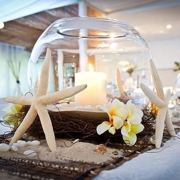 Awwp 4-Inch Artificial Sea Starsfish, Resin Aquarium Decor for Fish Tank Landscape, Wedding Centerpiece Beach Theme Decor, DIY Crafts Home Ornament, Aquarium Decorations