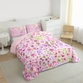 thumbnail image 3 of Homewish Rustic Pink Flower Bedding Comforter Set for Kids, Fashion Cherry Blossoms Twin Comforter Sets, Oil Printing Floral Reversible Bedding Set, Lightweight Room Decor, 2pcs, 3 of 8