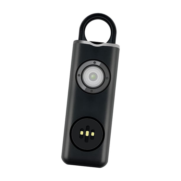 Alarma personal Luz estroboscópica Alarma de emergencia Seguridad Dispositivos de protección personal Negro