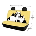 thumbnail image 2 of Chririnla Car Back Seat Covers for Auto Interior Automotive, Three Black White Cats 2 Pack Car Rear Seat Protectors Protects Against Dog Hair Easy to Install, 2 of 2