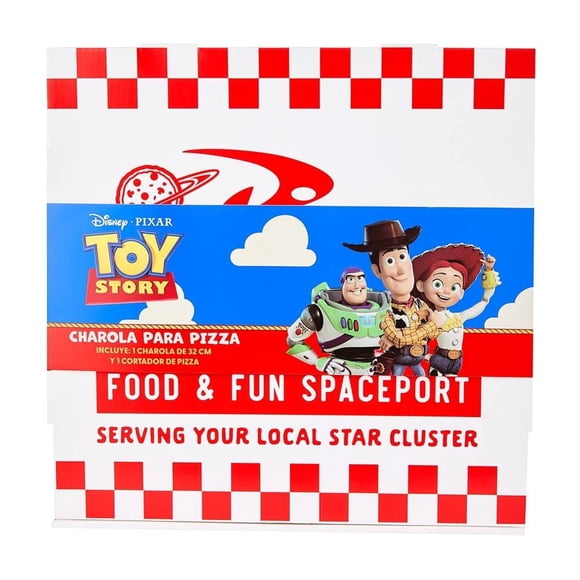 Charola para Pizza Disney Toy Story con Cortador de Acero Inoxidable