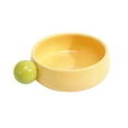 thumbnail image 2 of Gazechimp Cat Bowl Portable Wide Cat Dish for Pet Supplies Small Animals Pets Supplies Yellow, 2 of 8