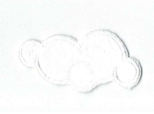 Small White Cloud - Nature - Iron on Applique/Embroidered Patch