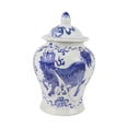 thumbnail image 3 of Traditional Blue and White Ginger Jar Porcelain Temple Jar with Lids Tea Canister Decorative Vases Flower Vase for Table Decoration Dragon, 3 of 8