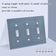 thumbnail image 4 of Dailycode Light Switch Plate Covers 2 Gang Wall Plate Plastics Outlet Covers for Kitchen Home Office Decor Blue, 4 of 8