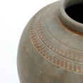 thumbnail image 4 of LuxenHome Rustic Ceramic Flower Vase, 14'' Brown Terracotta Urn Vases for Room Decor, Vintage Pottery Living Room Decor, Modern Farmhouse Floor Vase Home Décor Accents, 4 of 7