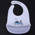 thumbnail image 2 of Silicone Cartoon Pattern Baby Bib Portable Adjustable Infant Cute Eating Saliva Towel#5, 2 of 4
