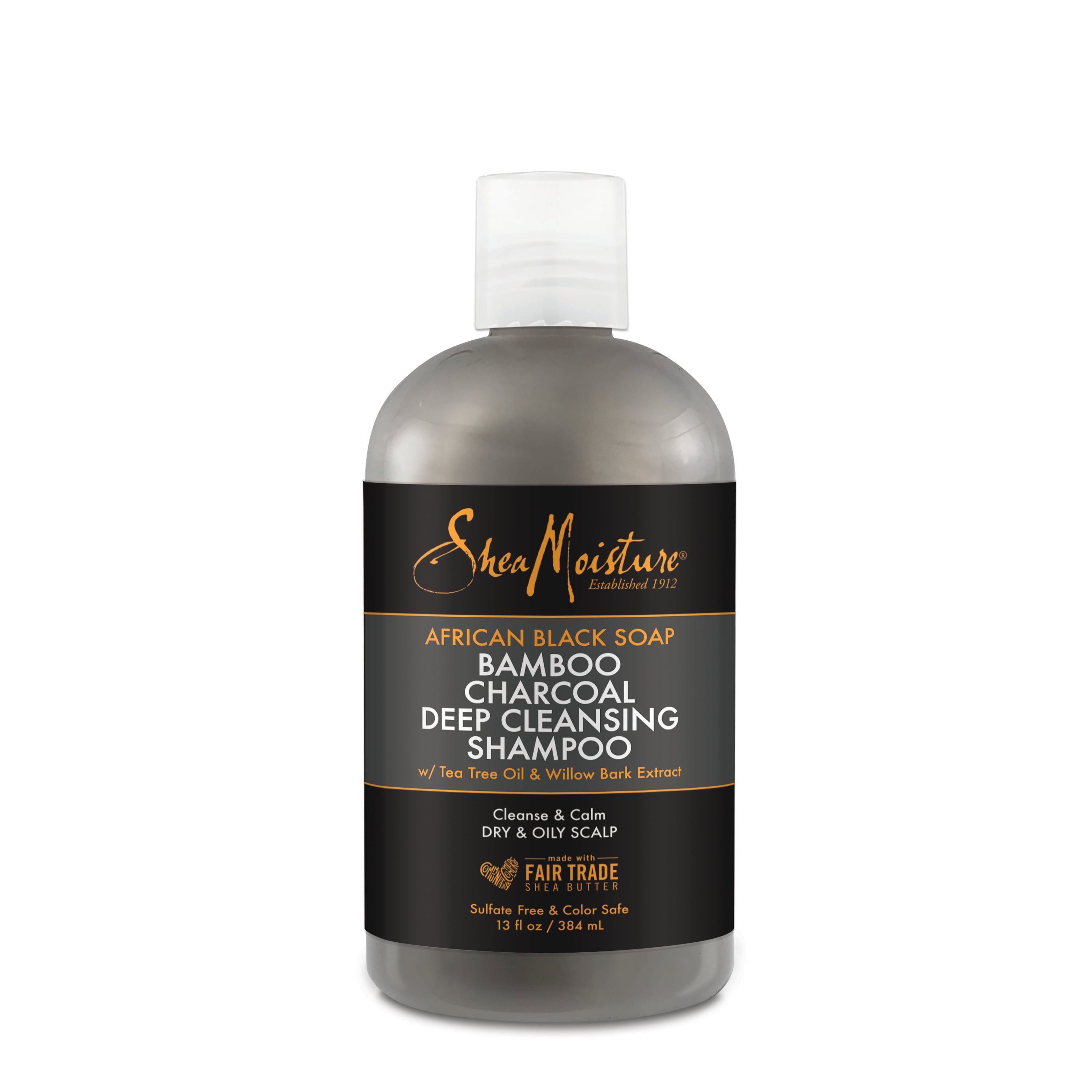 Sheamoisture African Black Soap Bamboo Charcoal Deep Cleansing Shampoo 13 Oz Walmart Com Walmart Com
