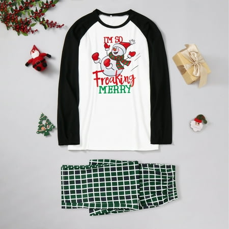 

Women s Family Matching Christmas Tree And Plaid Print Long-sleeve Pajamas Set