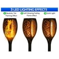 thumbnail image 4 of 5 Star Super Deals Solar Tiki Torch Lights, Motion Sensing, Yellow, 2 Pack, 4 of 11