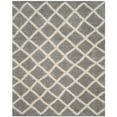 thumbnail image 3 of SAFAVIEH Dallas Jerrie Geometric Shag Area Rug, Grey/Ivory, 8' x 10', 3 of 7