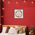 thumbnail image 4 of Stupell Industries Traditional Christmas Seasonal Wreath Gray Floating Frame Canvas Art, 18 x 18, by Sally Swatland, 4 of 8