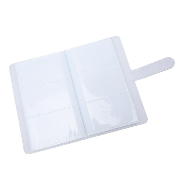 Kimiss Mini Álbum de Fotos de 3 Pulgadas, 108 Bolsillos, Carpeta de Tarjetas Fotogragas, Álbum de Tarjetas Fotograbas de Cuero Pu para Entradas de Cine, Tarjetas de Visit
