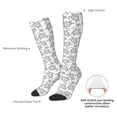 thumbnail image 4 of Goofa Sea Turtle Pattern Adult Stockings, Color-Block Knee High Socks, Comfortable and Breathable, Soft and Stretchable, Sports, and Decoration, 4 of 6