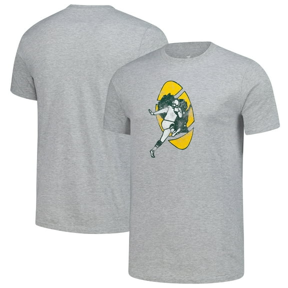Men's-Fanatics  Gray Green Bay Packers T-Shirt