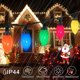 thumbnail image 2 of Luces al aire libre 50 LED multicolor fresa impermeable cadena luces árbol de Navidad decoración interior enchufe en 23 pies usado (multicolor), 2 of 5