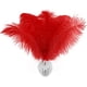 thumbnail image 3 of Piokio 20 plumas de avestruz rojas de 10 a 12 pulgadas (25 a 30 cm) a granel para decoraciones navideñas de bricolaje, centros de mesa de bodas, decoraciones Gatsby, 3 of 4