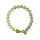 thumbnail image 1 of Pulsera de perlas naturales de jade y nefrita de 6 mm con colgante de calabaza, 1 of 2
