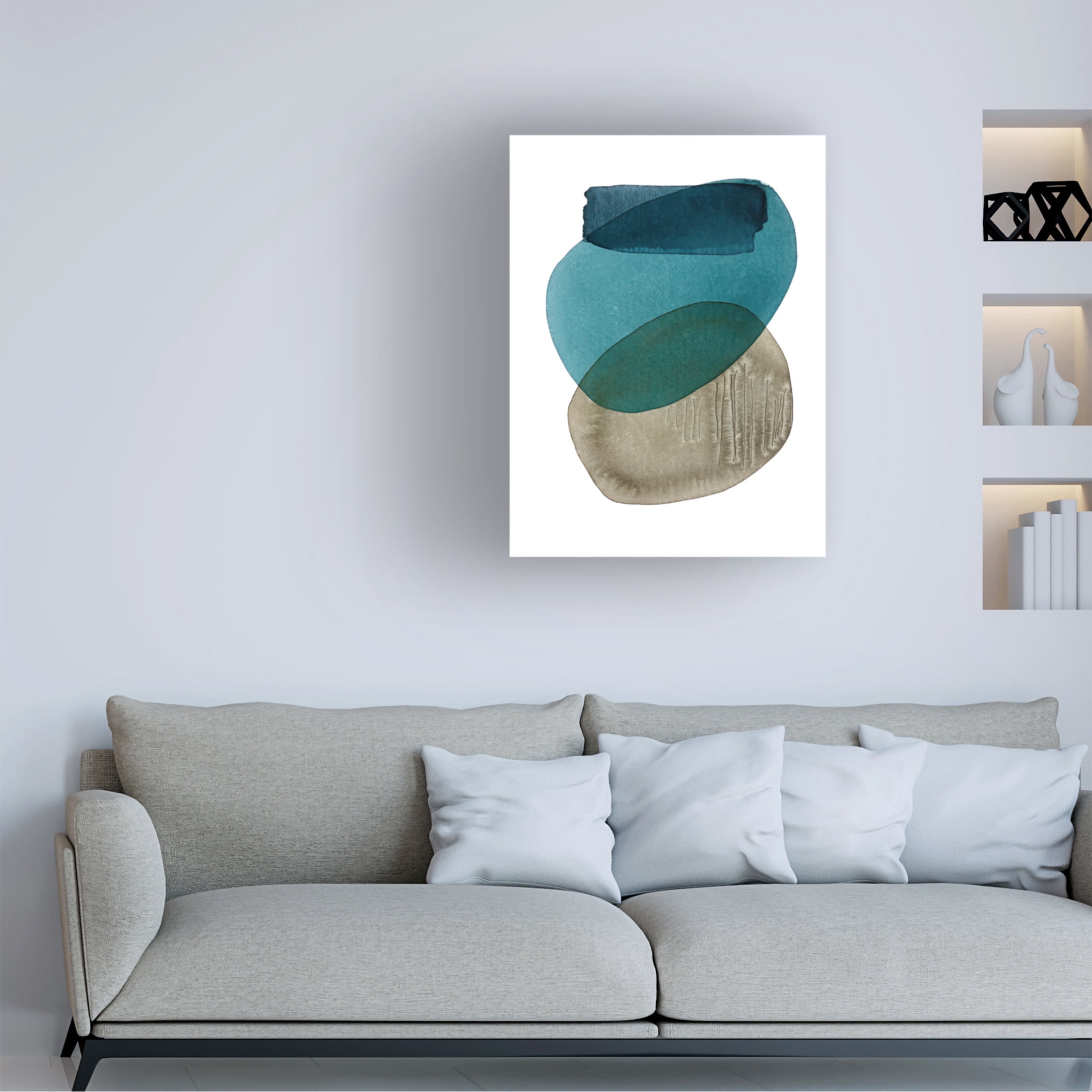 Canvas Wall Art - Simone Christen 'Amazonas III' Wall Art for Living Room, Bedroom, or Office Décor by Trademark Fine Art - 35 x 47 Inches