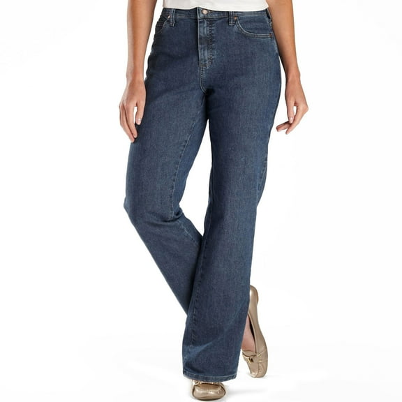 LEE Women's Relaxed Fit Straight Leg Jean, Premium Stone, 8 Long
