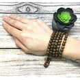 thumbnail image 3 of Mandala Crafts Natural Wood 108 Mala Prayer Beads Necklace, Bracelet from for Buddhists, Meditation, Yoga (Wenge Wood), 3 of 6