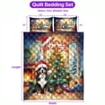 thumbnail image 5 of Merry Christmas Bernese Mountain Dog Santa Hat Xmas Tree Winter Holiday Quilt Bedding Set Berner Lover Gifts 1 Blanket Bed Cover 2 Pillowcases - 01013, 5 of 5