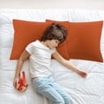 thumbnail image 3 of REGALWOVEN 2 Packs Microfiber Pillowcases with Envelope Closure, Non-Standard Rust Red, 3 of 7
