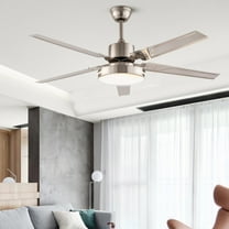 ChicHomey Ceiling Fan Light 4 Blades Fan Dimmable Lamp Remote Control Timing 48inch