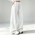thumbnail image 4 of Akmaiox Wide Leg Sweatpants for Women, Plus Size Drawstring Waist Workout Joggers with Pockets, Casual Comfy Outdoor Hiking Pants, 4 of 7
