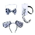 thumbnail image 4 of Conjunto de disfraz de perro Yuyangstore Diadema de orejas de dálmata pajarita y cola, 4 of 8