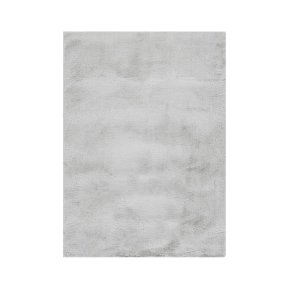 United Weavers Lavish Solid Area Rug 150 25171 Plush Silver, 4' x 6'