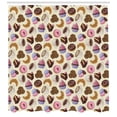 thumbnail image 3 of Ambesonne Colorful Shower Curtain, Coffee Cups Cookies, 69"Wx75"L, Multicolor, 3 of 3
